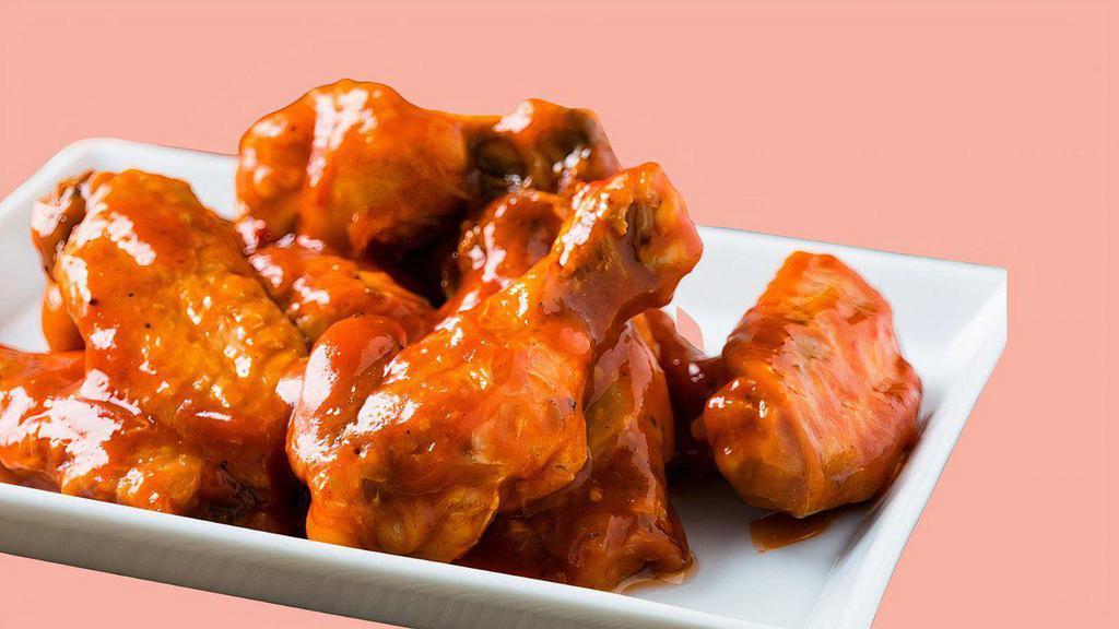 Party Wings · Choice of bone-in or boneless wings with a choice of sauce, and dipping