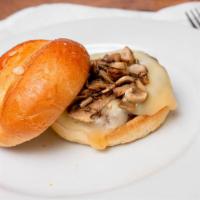 Mushroom Swiss · Swiss Cheese & Mushrooms.