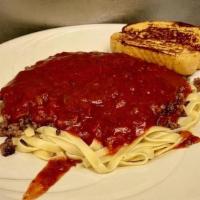 Spaghetti Marinara · use your creativity and create the perfect pasta dish, served with garlic bread