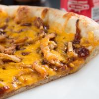 Jack Daniel'S Bbq Pulled Pork Pizza · BBQ pulled pork, fried onions and cheddar.