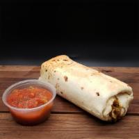 Breakfast Burrito · Spicy Sausage, Sweet Potato Chorizo, or Veggie
Note: ingredients that cannot be withheld: Eg...