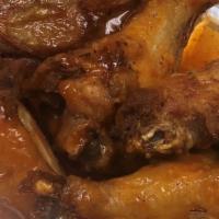 6 Chicken Wings · Hot, mild, bbq, teriyaki or garlic parmesan.