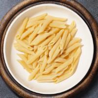 Build Your Penne Pasta Empire · Fresh penne pasta cooked with your choice of sauce and toppings!
