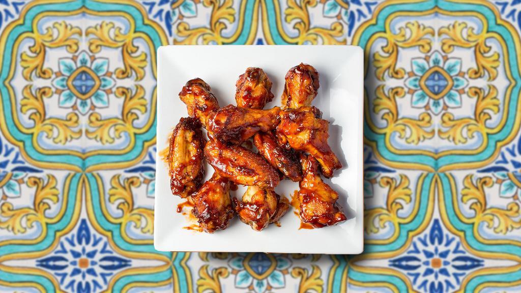 Traditional Wings (7 Pcs) · Bone-in chicken wings served with celery sticks and dressing.