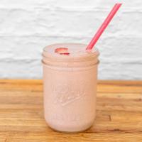 On A Beach Smoothie · Pineapple, mango, banana, kiwi, and strawberry blended with coconut milk.