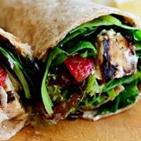 Spinach & Chicken · Chicken grilled to order, fresh spinach, feta cheese, bell pepper and strawberries all tosse...