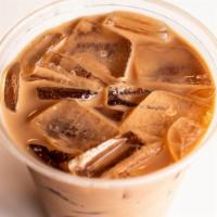 Iced Latte · Freshly Ground and Brewed Espresso, Steamed Milk, and a Thin Foam Finish
