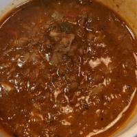Smoke Pit Chili (Simple) · Smoked chuck roast, brisket and ground beef slow-simmered with plenty of seasonings, peppers...