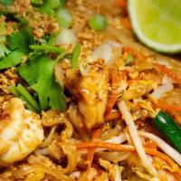 Pad Thai Noodle · Rice noodles stir-fried with selected meat, seafood or vegetables and tofu, egg, bean sprout...