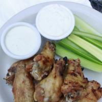 Keys' Chicken Wings · Full pound of bone-in or boneless wings with choice of homemade sauce. Served with celery an...