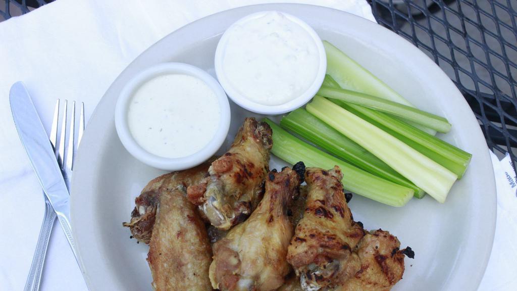 Keys' Chicken Wings · Full pound of bone-in or boneless wings with choice of homemade sauce. Served with celery and bleu cheese dressing.