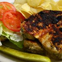 Chicken Breast · Plain, cajun, buffalo, bbq or jerk on a wheat bun with lettuce, tomato and mayo. Served with...