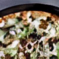 Veggie Pizza · Mozzarella Cheese, Mushrooms, Black Olives, Green Peppers, & Onions.