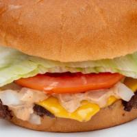 Rhr Cheeseburger & Fries · Our Famous Redhot Ranch Burgers Special sauce, lettuce, tomato, onion