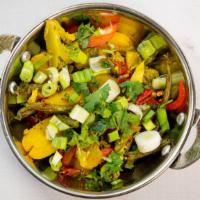 Vegetable Curry · Mixed fresh vegetables cooked in a curry sauce.