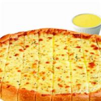 Garlic Cheese Bread (Large) · With garlic & pizza dipping sauce. Add toppings for an additional cost.