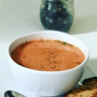 Tomato Basil Soup · vegetarian, gf