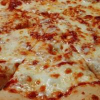 Gino'S Cheese · Pizza sauce, provolone, mozzarella & parmesan cheeses