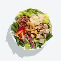 Build Your Own Salad · Price includes: 3 Greens & Grains, 1 Protein, 4 Fruits & Veggies, 1 Dressing, 2 Seeds, Nuts,...