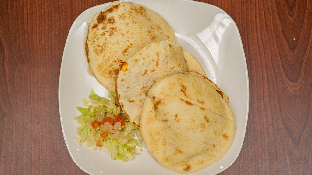 Gorditas · Topped with beans, cheese, and choice of meat
