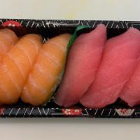 All Nigiri · Raw tuna, salmon, shrimp, or eel on top of sushi rice.