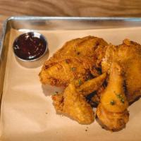 Half Bird · Famous Fried Chicken in Buddy's House-Brine, Hand Breaded, Fried to Order. 4 Pieces (1 breas...