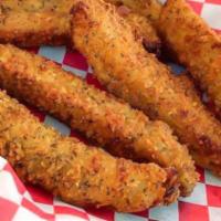 Frickle · Our must have Italian breaded pickle spears. Side of ranch. 7pc