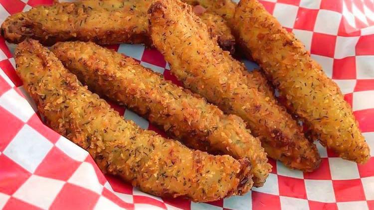 Frickle · Our must have Italian breaded pickle spears. Side of ranch. 7pc