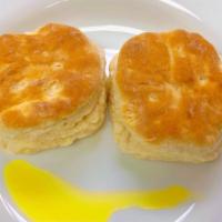 Butter Biscuit · Two pieces.
