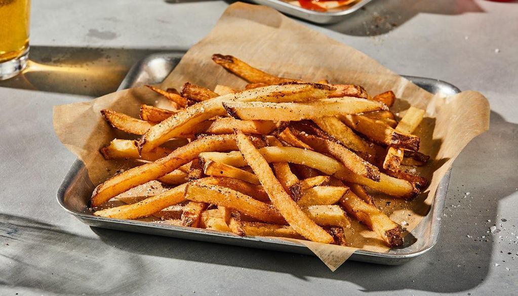 Retro Fries · Fresh-Cut Fries seasoned with salt and pepper served with our Parmesan horseradish mayo sauce.