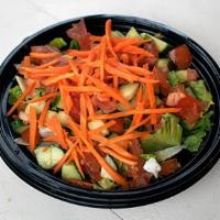 Dinner Salad · Garden blend lettuce, tomatoes, cucumbers & carrots.