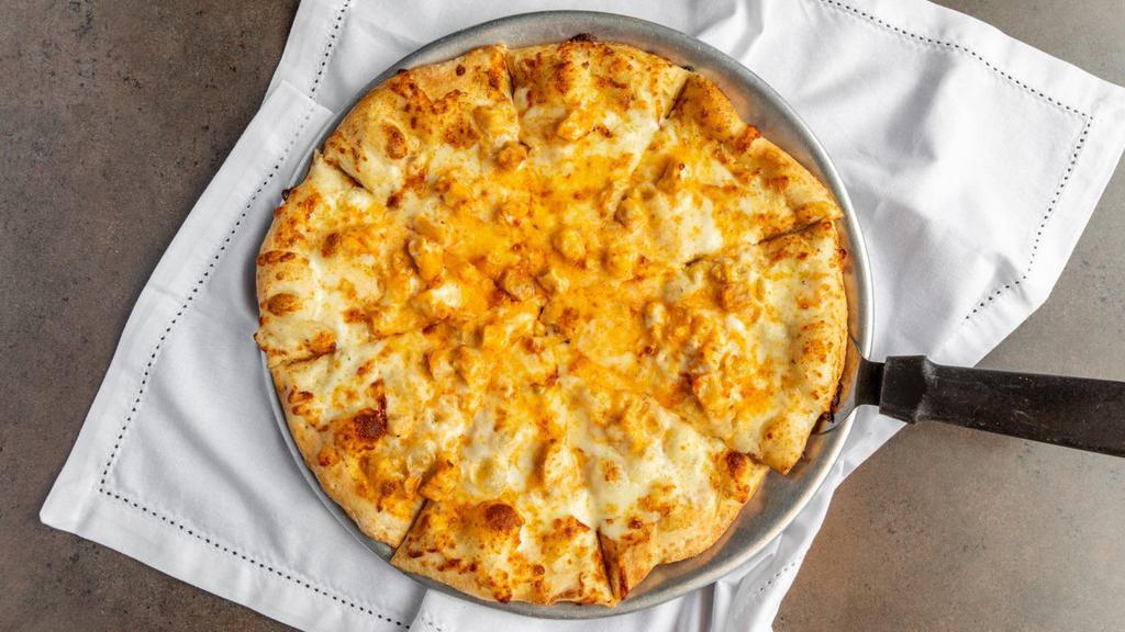 Buffalo Chicken · Regular. Marinated chicken in franks buffalo sauce, our special ranch sauce with a sprinkle of real Wisconsin cheddar.
