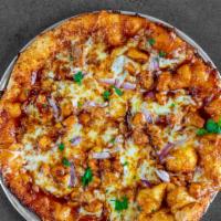 Bbq Chicken · Regular. Topped with our 100% natural, real cheese blend, marinated bbq chicken, red onions ...