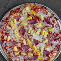 Hawaiian · Regular. Topped with our 100% natural, real cheese blend, ham, pineapple bits, and our signa...