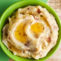 Red Skin Mashed Potatoes · Creamy mashed potatoes with real butter and garlic.