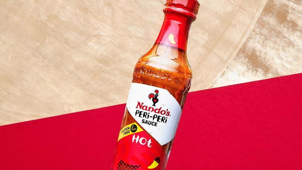 Bottle Sauce Hot · If you're after a bite of heat, you've come to the right sauce.  Bursting with PERi-PERi, a kick of garlic and lemon, this is how hardcore PERi-PERi fans get caught in the heat of the moment.