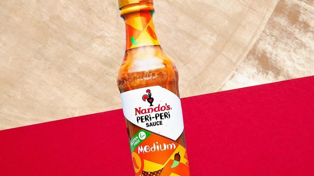 Bottle Sauce Medium · This is our gateway sauce: a good dollop of PERi-PERi with spices.  For a while, it will be enough.  But soon you'll want them all.  Just go with it.