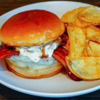 Horsey Burger · Two beef patties, provolone cheese, 