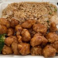 General Tsos Chicken Dinner Combo · Top menu item. Spicy. Served with chicken fried rice and egg roll.