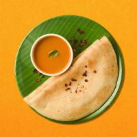 Cottage Cheese Lentil Pancake · Dosa stuffed with special cottage cheese and spiced potato served with lentil soup and cocon...