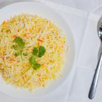 Plain Rice · Plain basmati rice with cumin.