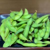 Edamame · Salted and steamed soybeans.