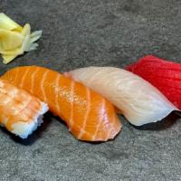 Sushi Appetizer · Raw, shellfish, fish. Four pieces of nigiri (chef's choice).