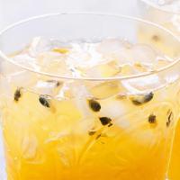 Passion Fruit Juice Drink · refreshing iced drink made from passion fruit.