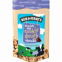 Ben & Jerry'S Cookie Dough Chunks (8 Oz) · Chocolate Chip Cookie Dough chunks – no more digging for just one more doughy bite! 8 oz bag