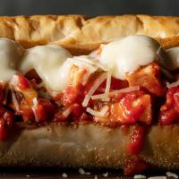 Chicken Parmesan Sub · Classic Sub layered with grilled chicken, premium mozzarella & pizza sauce, topped with shre...