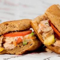 Garden Gobbler Melt · Grilled turkey breast, melted provolone, grilled veggie mix, tomatoes, City Bites' ranch dre...