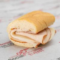 Kids Turkey & Provolone · White bread with turkey and cheese. Lettuce, tomato, and dressing optional. Includes chips a...