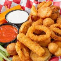 Sampler · Mixture of all fried classic appetizers.
