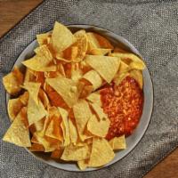 Salsa · Served with tortilla chips.
